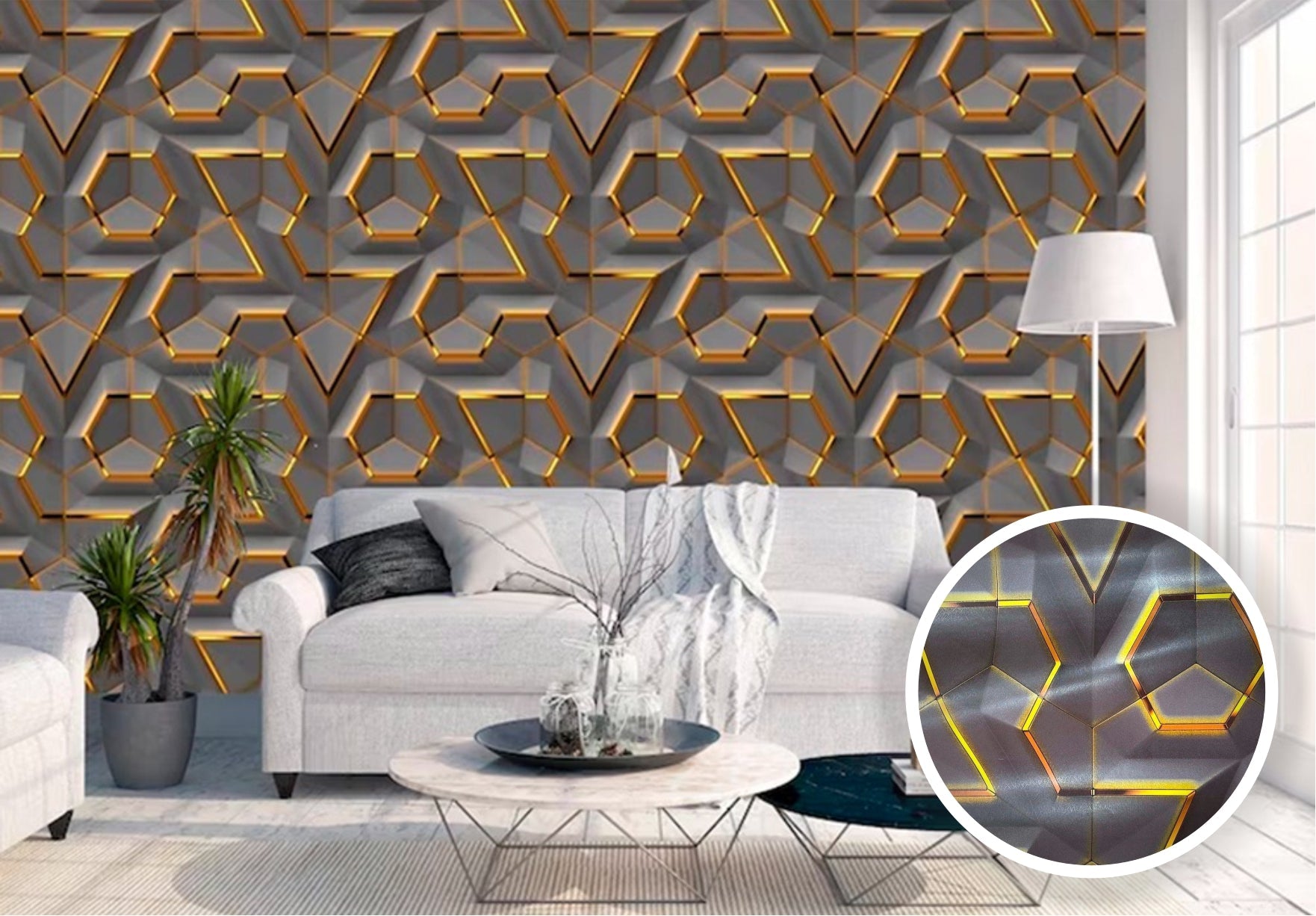 Papel Tapiz Adhesivo 3D